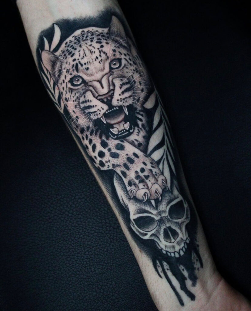 Pure Ink Tattoo - NJ - Tito Rodriguez - Leopard Tattoo