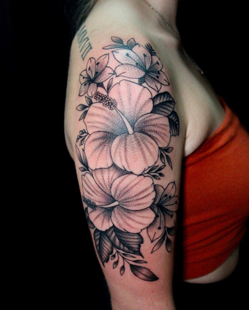 Pure Ink Tattoo - NJ - Tito Rodriguez - Flowers Tattoo