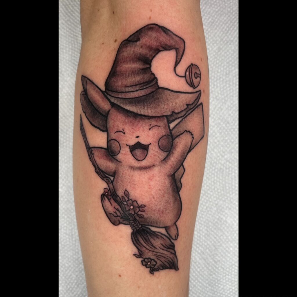 Bethany Hoff - Pikachu Witch Tattoo